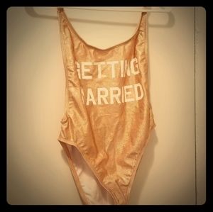 Rose Gold Bathing Suit